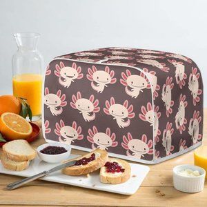 Cute Axolotl Toaster Cover 4 Slice Small Appliance Kitchen Toaster Cover